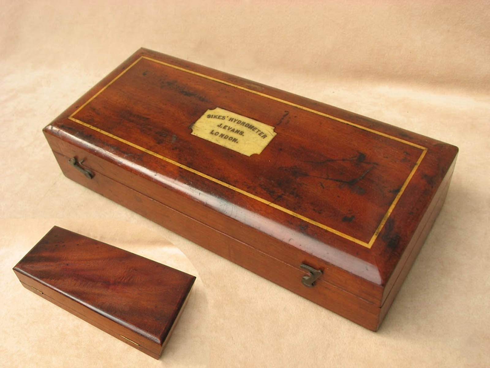 Mid 19th century J. Evans Sikes hydrometer set